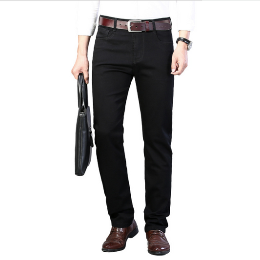 Men jet black regular Fit Jeans