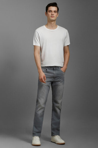 Men light grey regular Fit Jeans