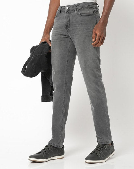 kabana Pure grey straight fit Jeans