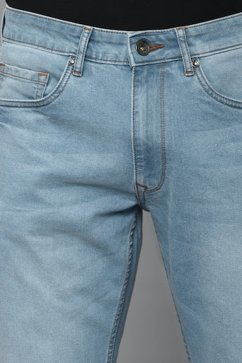 Men light Blue Light regular Fit Jeans