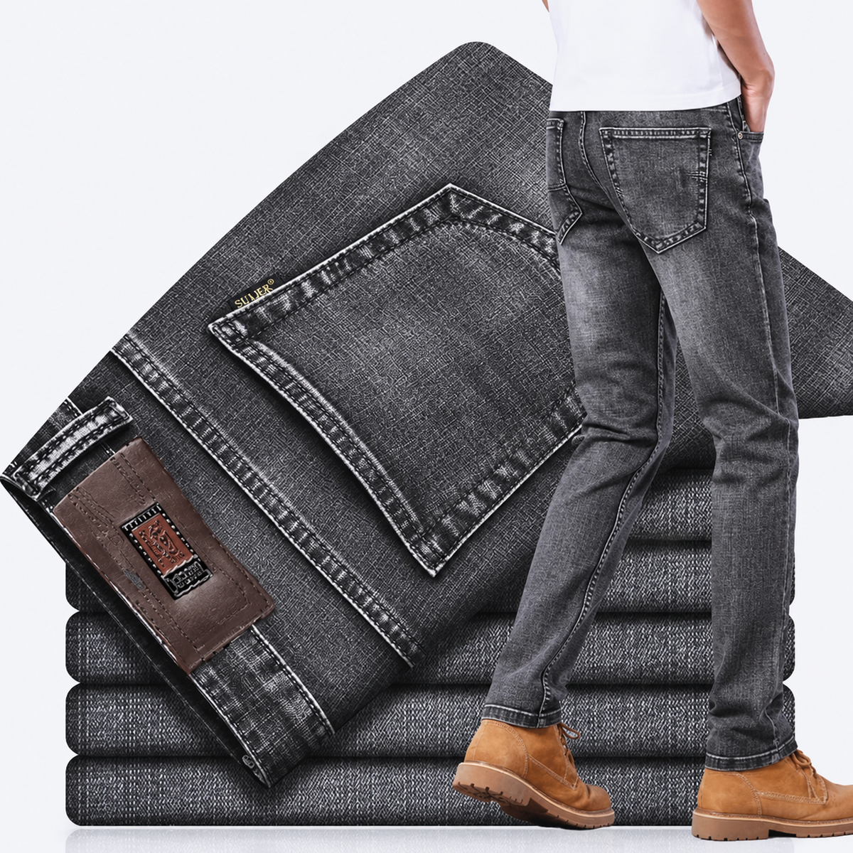 Kabana smoke Grey Regular Fit Jeans