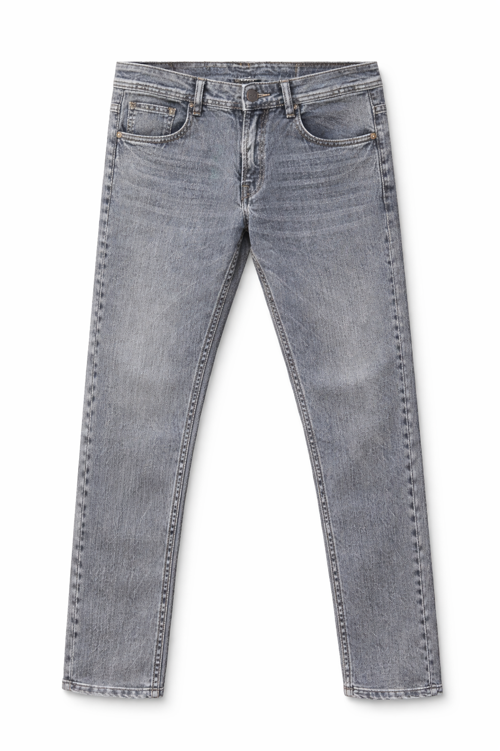 Men light grey regular Fit Jeans