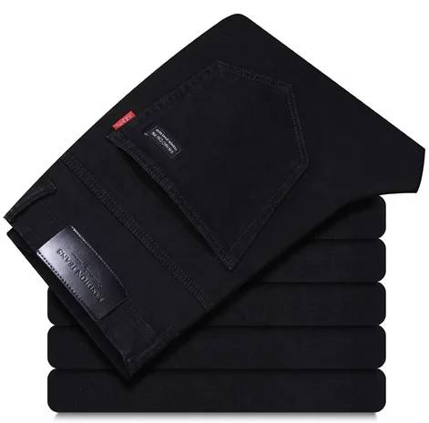 Men jet black regular Fit Jeans
