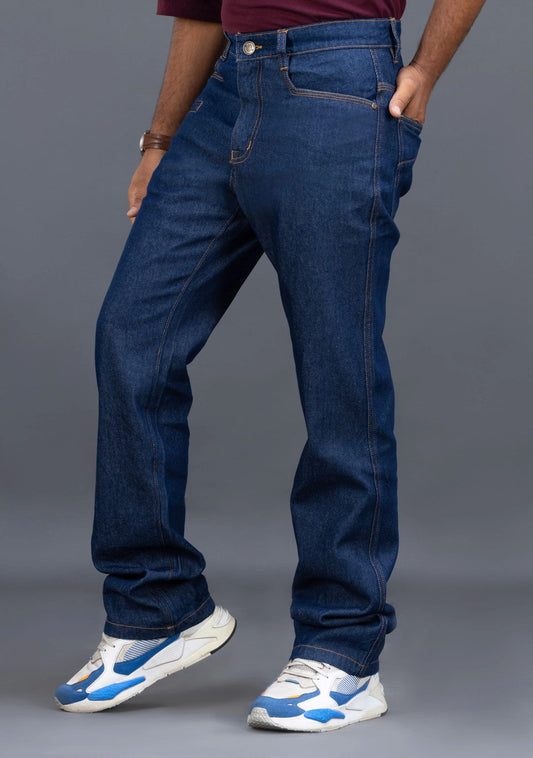 Men dark blue regular Fit Jeans