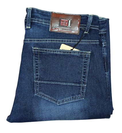 Men carbon blue regular straight Fit Jeans