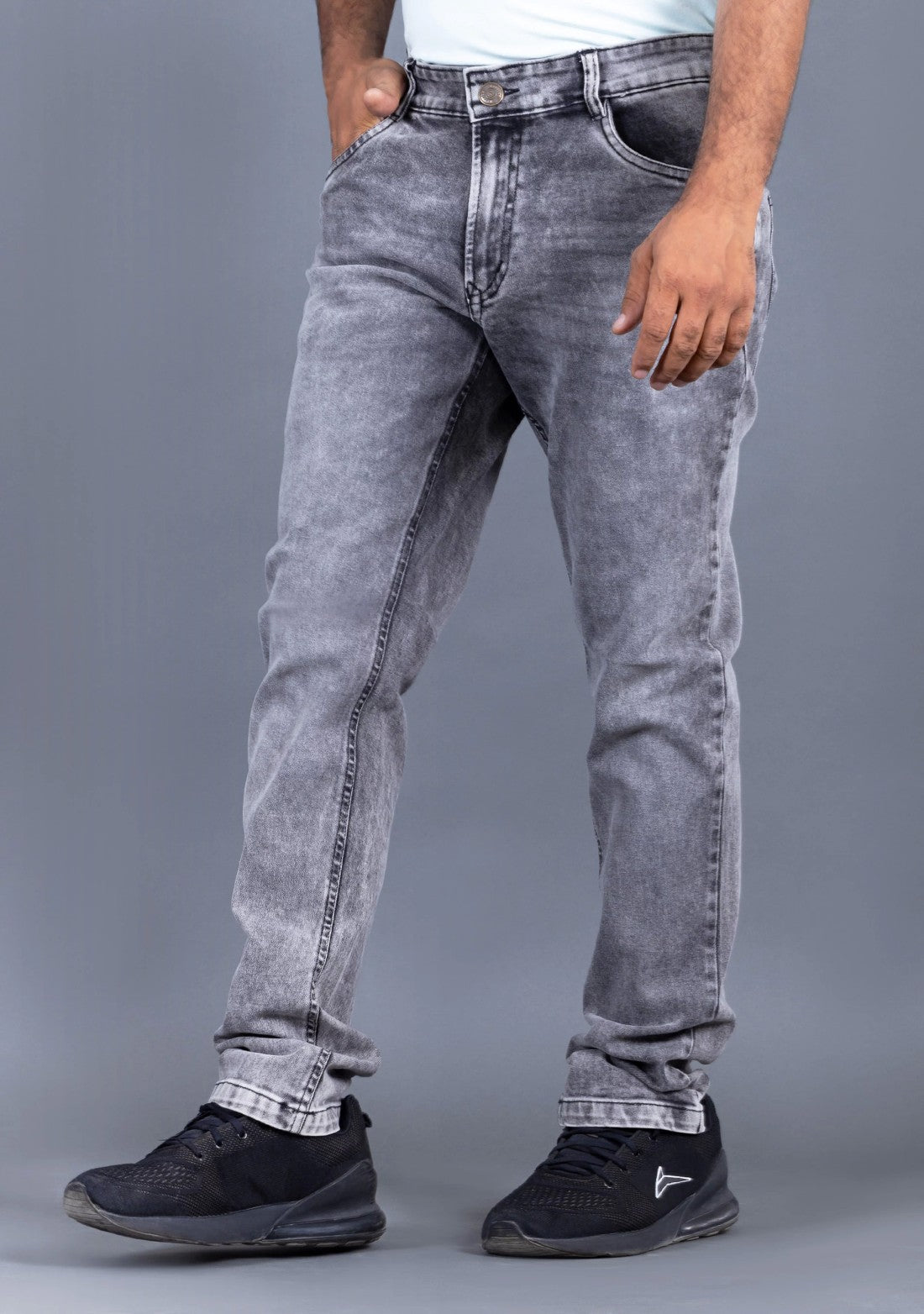 Men charcoal grey regular Fit Jeans (size 30, 32 & 38 size)