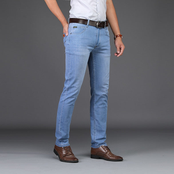 Men sky blue straight Fit Jeans  (32 size)