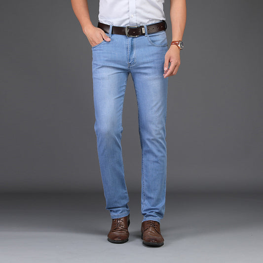 Men sky blue straight Fit Jeans  (32 size)